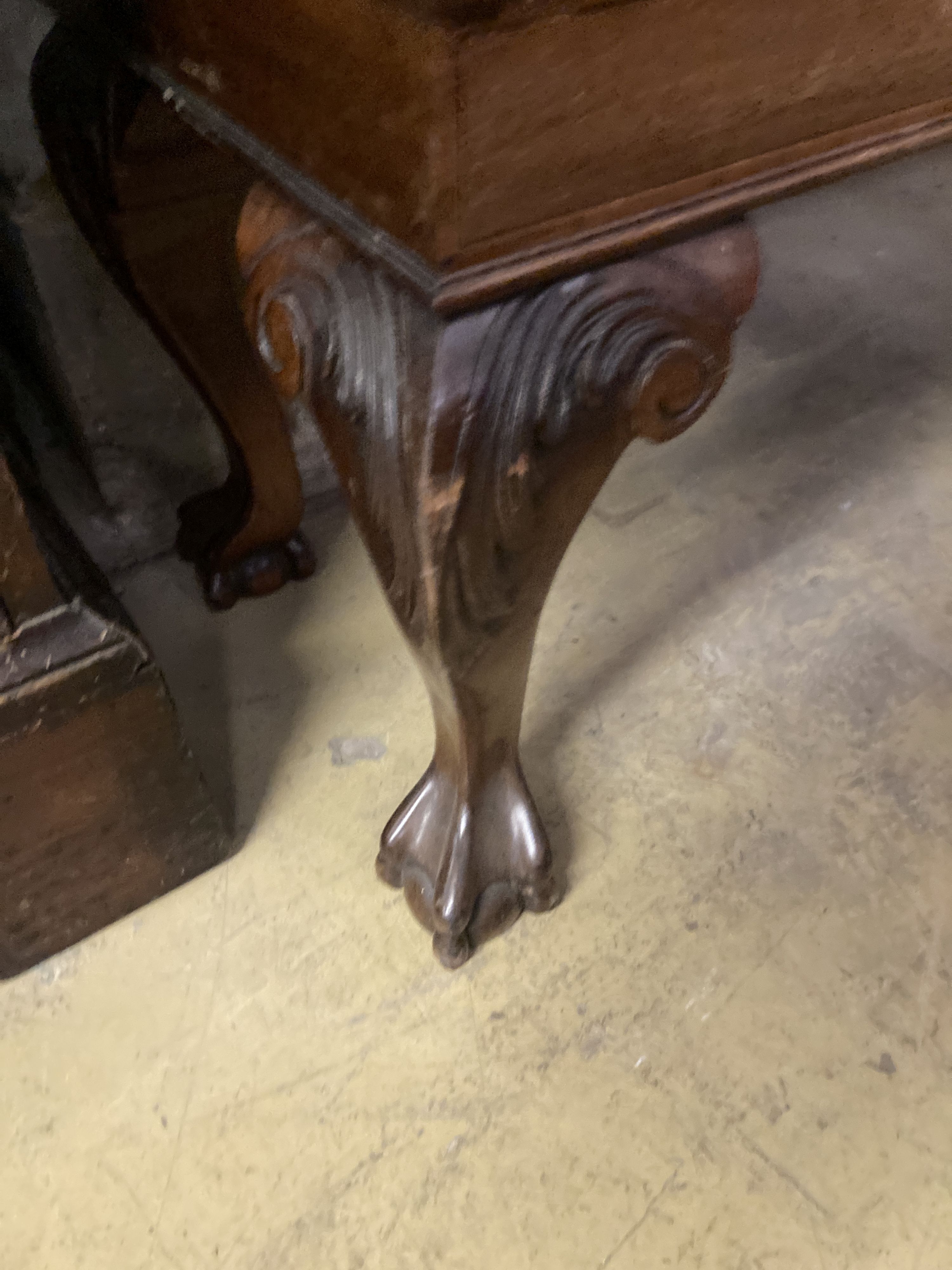 An Edwardian satinwood banded mahogany two door display cabinet, width 126cm, depth 39cm, height 204cm